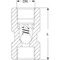 Clapet anti-retour Type: 501 Laiton Taraudé (BSPP) PN30